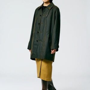 Tibi Waxed Cotton Carcoat